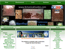 Tablet Screenshot of botanicalguides.com